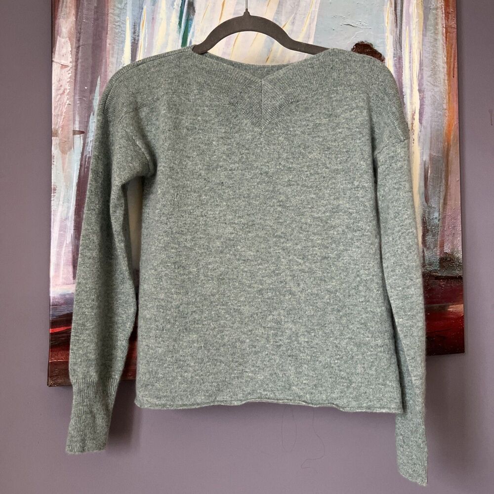 GARIN Luxury Size XS 100% Cashmere Sweater Light Green Very Soft